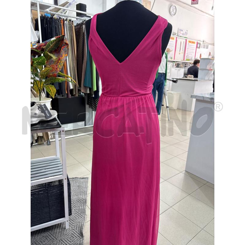 ABITO DONNA LUNGOI FUCSIA TULLE CON COPRISPALLA CINTURA STRASS | Mercatino dell'Usato Benevento 4