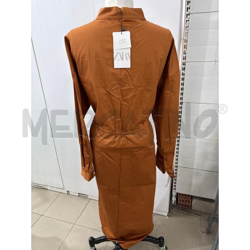 ABITO DONNA LUNGO ARANCIO TAGLIA CAMICIA ZARA | Mercatino dell'Usato Benevento 3