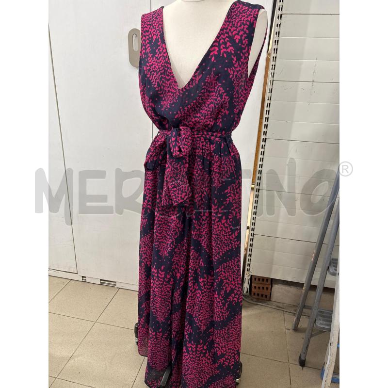 ABITO DONNA LUNGO DORABELLA IRONICA VIOLA FUCSIA INCROCIO  | Mercatino dell'Usato Benevento 1