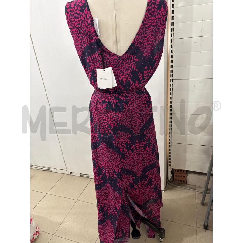 ABITO DONNA LUNGO DORABELLA IRONICA VIOLA FUCSIA INCROCIO  | Mercatino dell'Usato Benevento 3