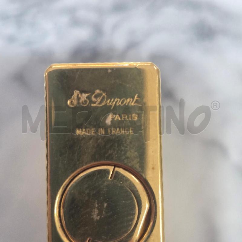 ACCENDINO DA COLLEZIONE DUPONT DORATO RIGATO | Mercatino dell'Usato Benevento 2