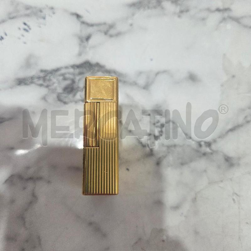 ACCENDINO DA COLLEZIONE DUPONT DORATO RIGATO | Mercatino dell'Usato Benevento 3