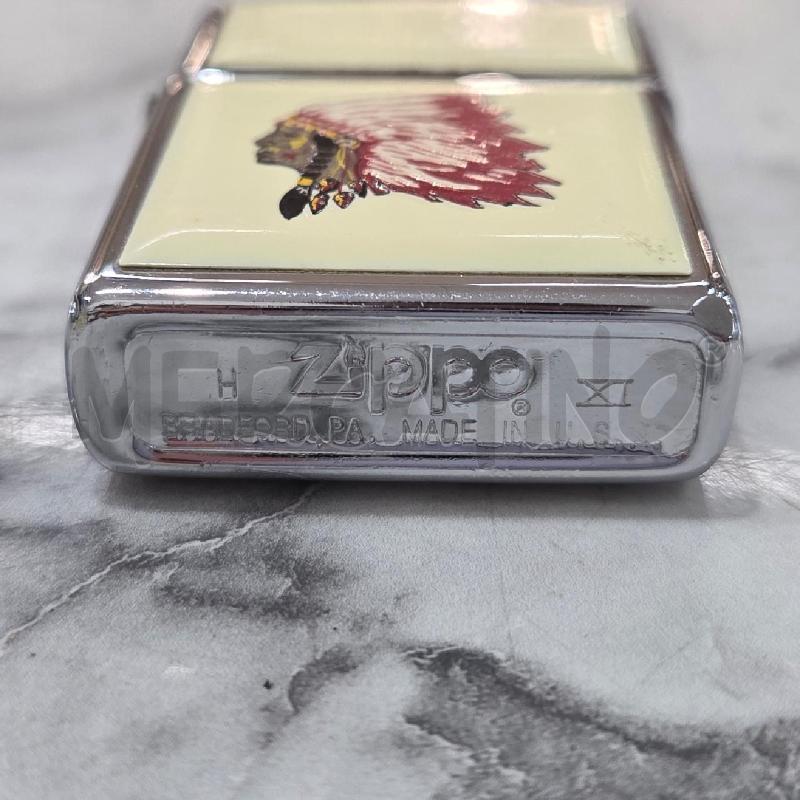 ACCENDINO ZIPPO BIANCO VOLTO INDIANO  | Mercatino dell'Usato Benevento 4