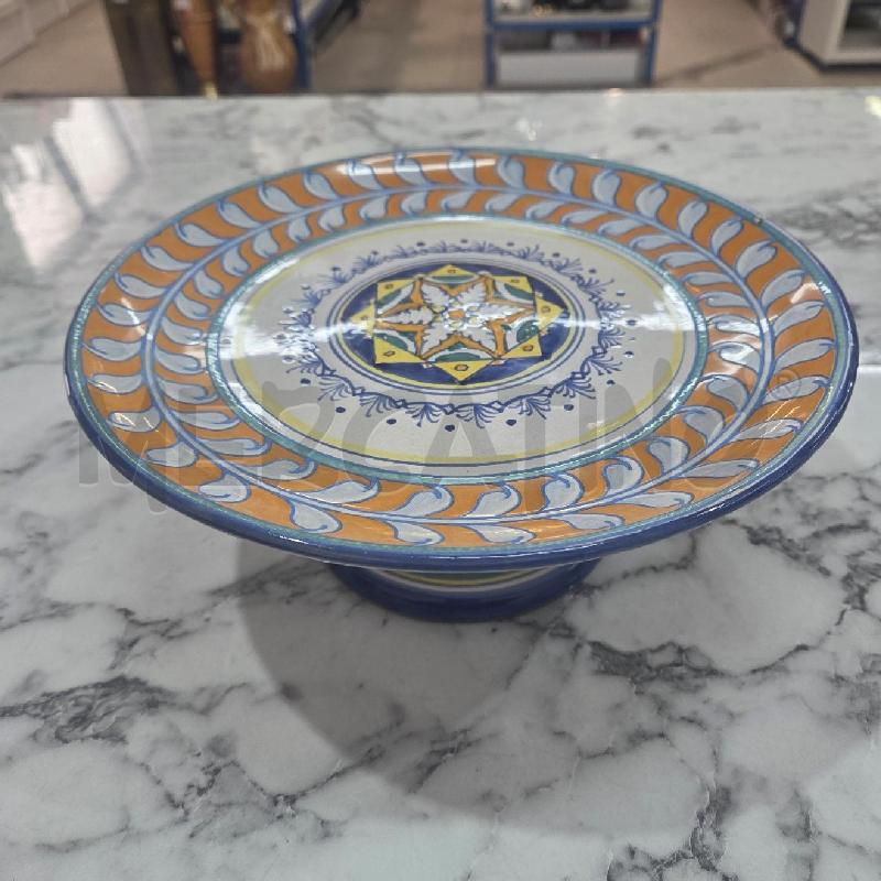 ALZATA TERRACOTTA BORDO ARANCIONE DISEGNO | Mercatino dell'Usato Benevento 1
