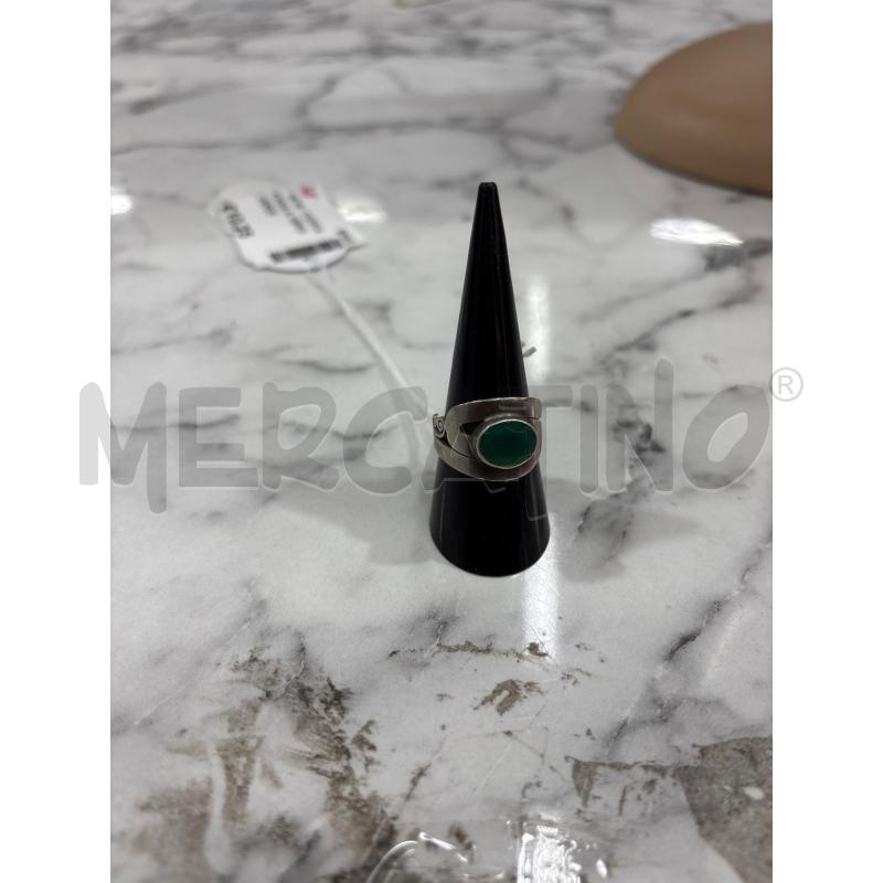 ANELLO DONNA A. GRIGIO PIETRA VERDE | Mercatino dell'Usato Benevento 1