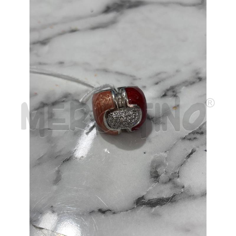 ANELLO DONNA A. INS ROSSO CON STRASS | Mercatino dell'Usato Benevento 1