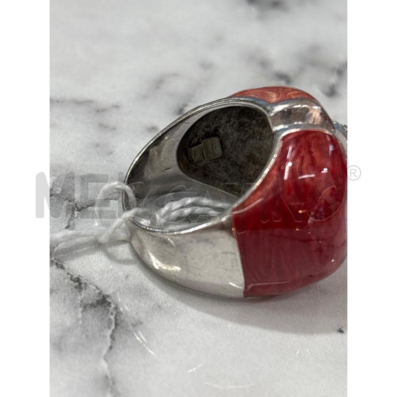 ANELLO DONNA A. INS ROSSO CON STRASS | Mercatino dell'Usato Benevento 3
