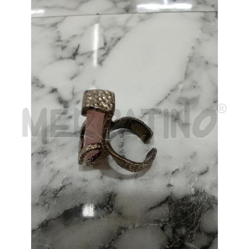 ANELLO DONNA GRIGIO CON PITRA ROSA RINO | Mercatino dell'Usato Benevento 2