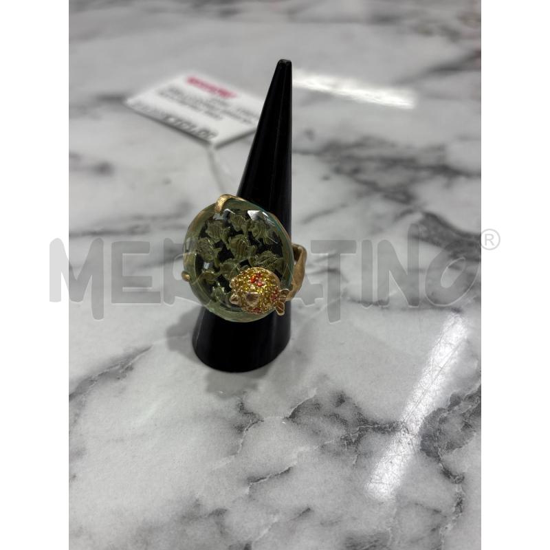 ANELLO DONNA MISIS DORATO PIETRA TRASP. CON PESCE | Mercatino dell'Usato Benevento 1