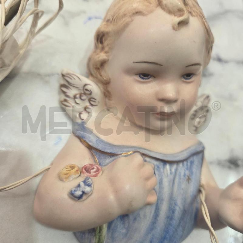ANGIOLETTO CER DA PARETE VESTITO AZZURRO CON LUCINA | Mercatino dell'Usato Benevento 2