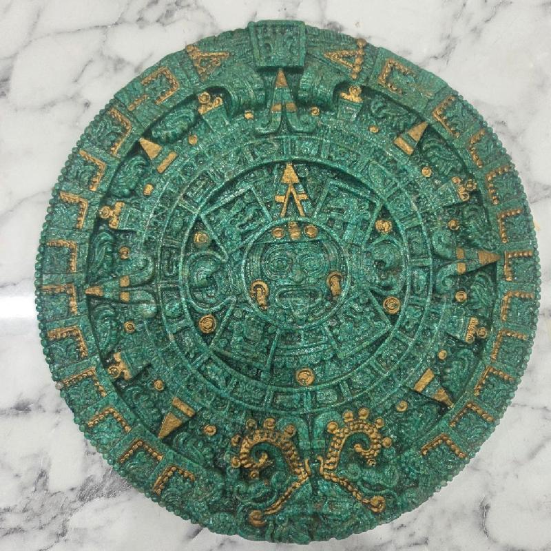 APPENDINO TONDO VERDE INS DORATO STILE MAYA | Mercatino dell'Usato Benevento 1