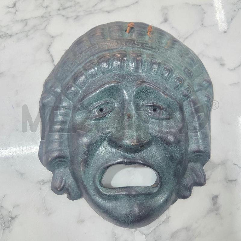 APPENDINO VOLTO MASCHERA TERRACOTTA VERDE NERA | Mercatino dell'Usato Benevento 1