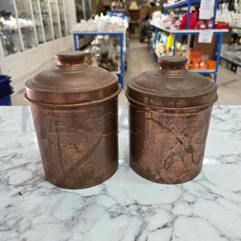 BARATTOLI PZ. COPPIA RAMATI CON COPERCHIO | Mercatino dell'Usato Benevento 1