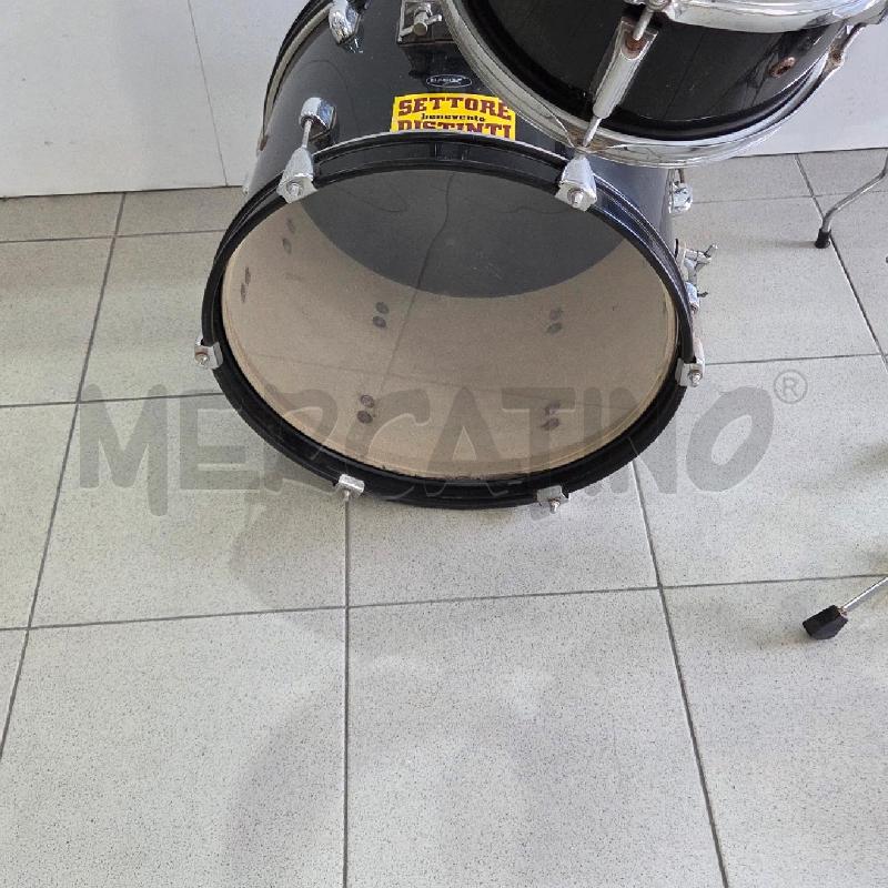BATTERIA PERCUSSIONE NERA BASIX X BAMBINI | Mercatino dell'Usato Benevento 5