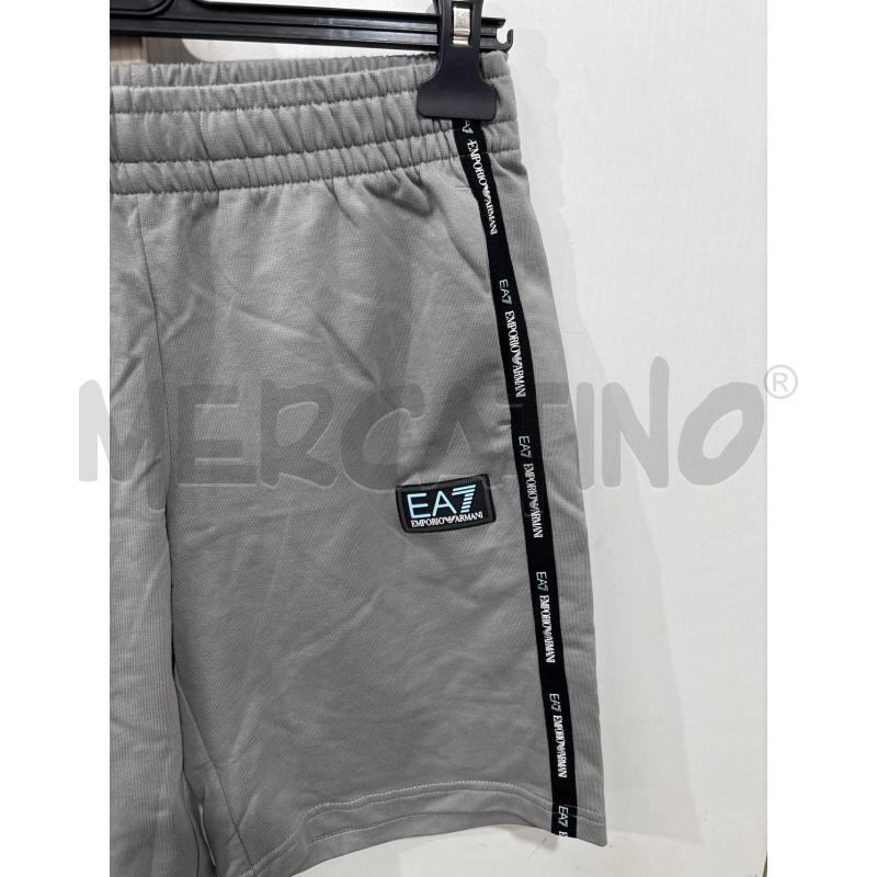 BERMUDA BAMBINO EMPORIO ARMANI GRIGIO TUTA BANDA NERA CON SCRITTE  | Mercatino dell'Usato Benevento 2