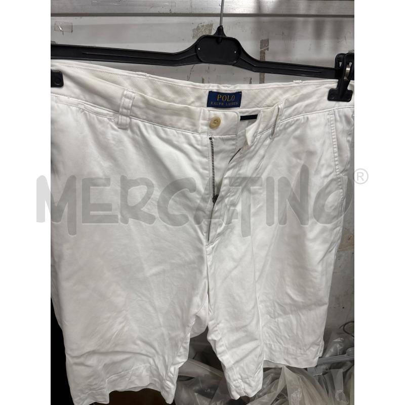 BERMUDA UOMO BIANCO POLO RALPH LAUREN | Mercatino dell'Usato Benevento 1