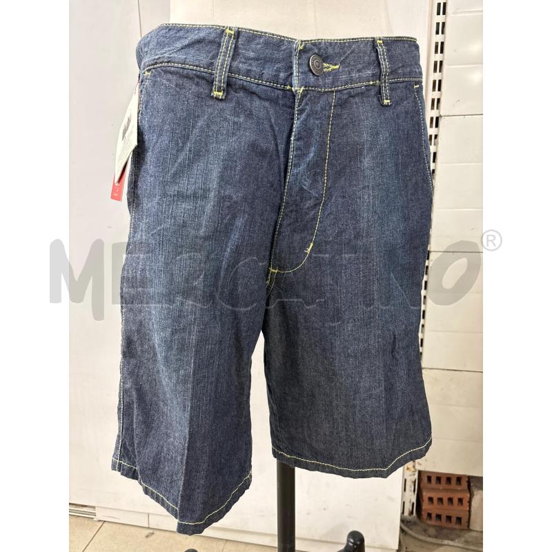 BERMUDA UOMO JEANS SCURO CUCITURE VERDI GIALLE CARRERA | Mercatino dell'Usato Benevento 1