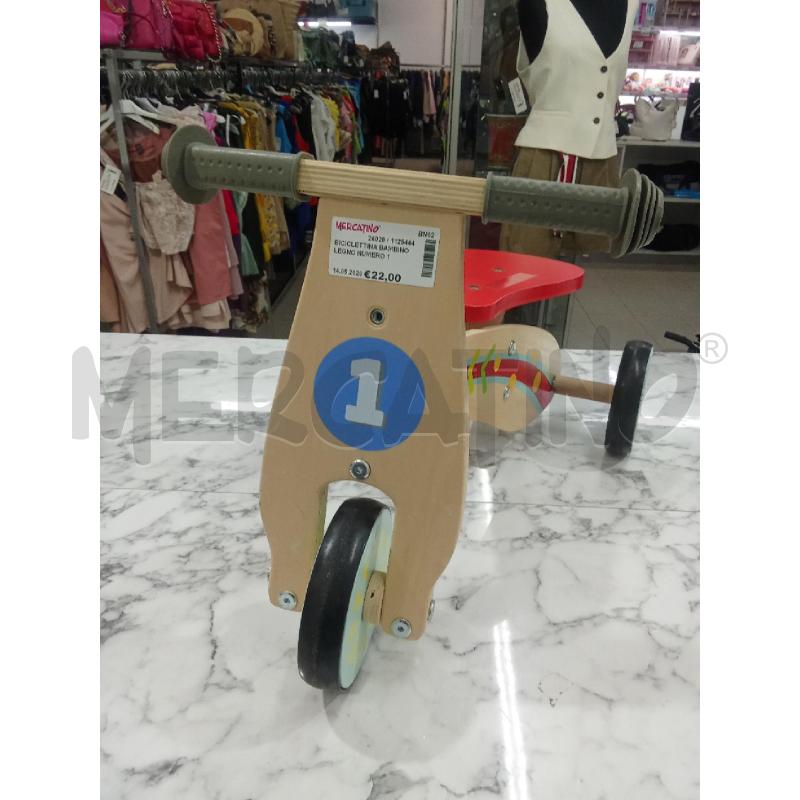 BICICLETTINA BAMBINO LEGNO NUMERO 1  | Mercatino dell'Usato Benevento 1