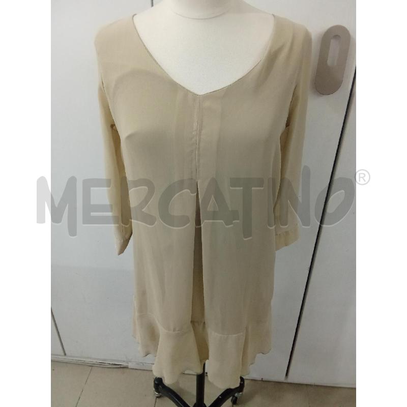 BLUSA DONNA BEIGE LUNGA FRANCOMINA | Mercatino dell'Usato Benevento 1