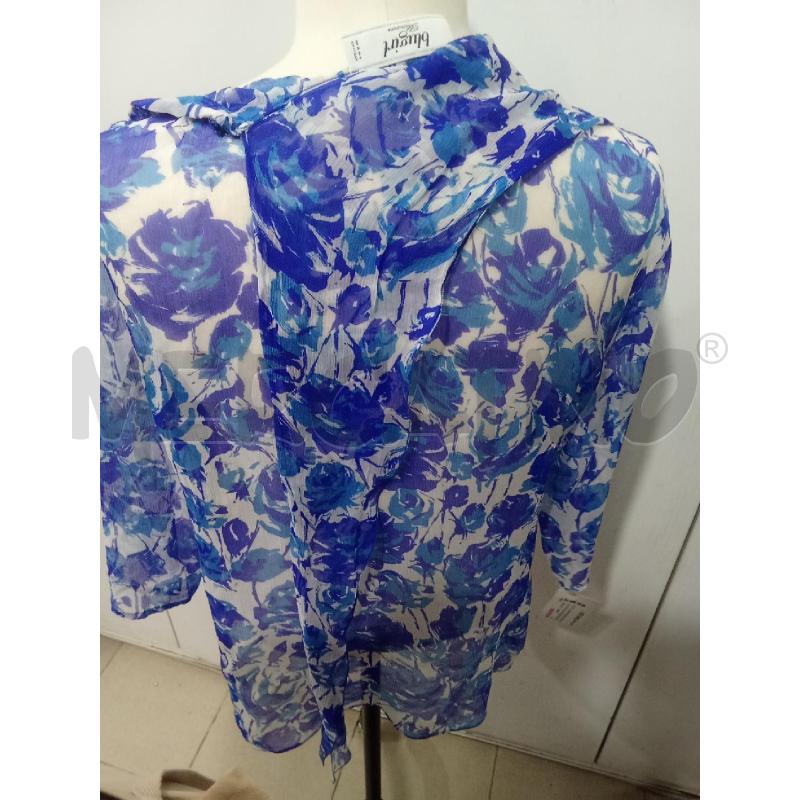 BLUSA DONNA BLU VELATA FANTASIA BLUEMARINEBLUGIRL | Mercatino dell'Usato Benevento 3