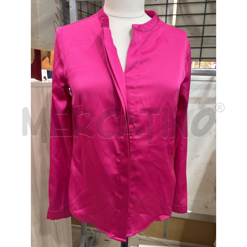 BLUSA DONNA FUCSIA RASO SCOLLO V SUIJO | Mercatino dell'Usato Benevento 1
