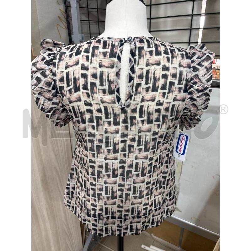 BLUSA DONNA ROSA NERO SPALLE VOILANT OTTODAME | Mercatino dell'Usato Benevento 3