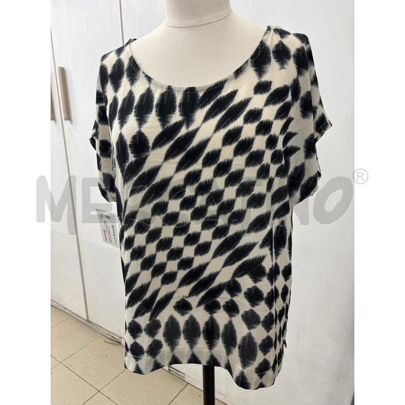 BLUSA DONNA TSHIRT BIANCO INS NERO GIORGIA&JOHNS | Mercatino dell'Usato Benevento 1
