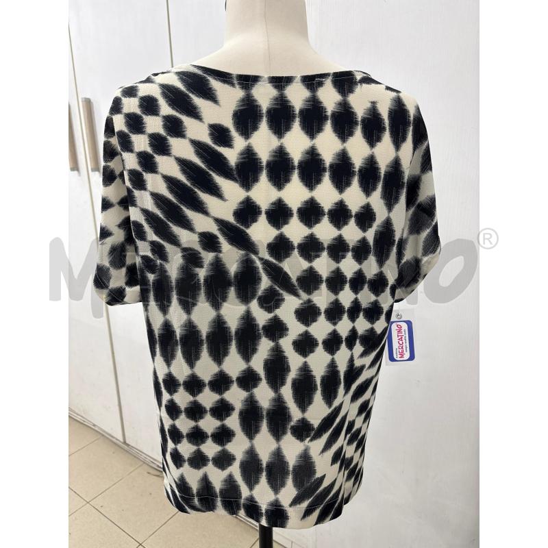 BLUSA DONNA TSHIRT BIANCO INS NERO GIORGIA&JOHNS | Mercatino dell'Usato Benevento 3