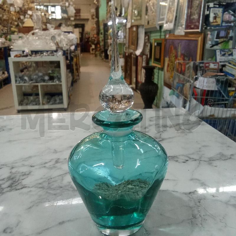 BOCCETTA VETRO VERDE COPERCHIO  APPUNTITA | Mercatino dell'Usato Benevento 1
