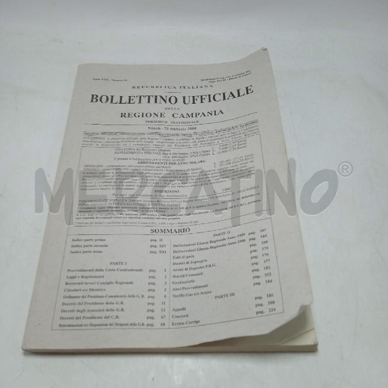 BOLLETTINO UFFICIALE NAPOLI 2000 | Mercatino dell'Usato Benevento 1