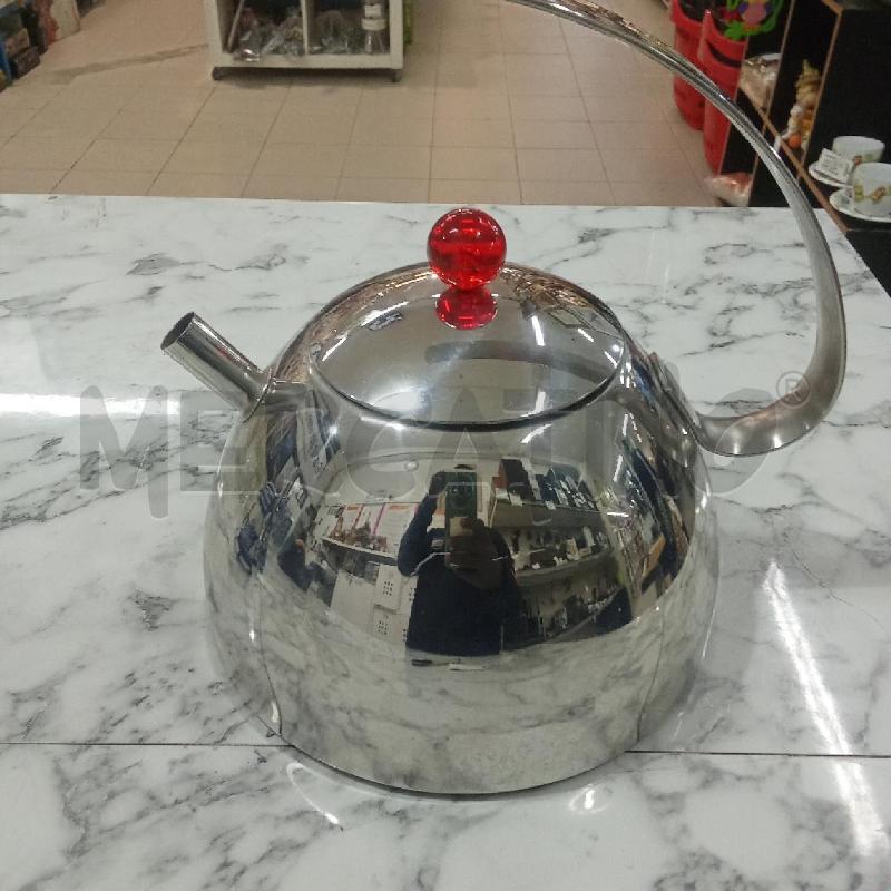 BOLLITORE ACCIAIO POMELLO ROSSO STELLA | Mercatino dell'Usato Benevento 1