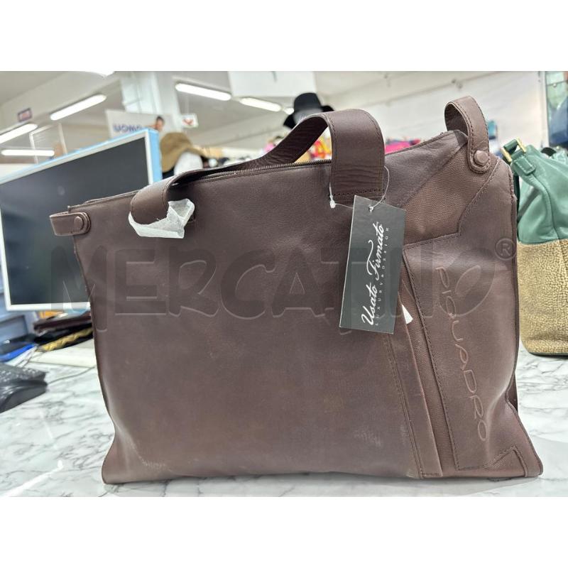 BORSA CARTELLA MARRONE PIQUADRO | Mercatino dell'Usato Benevento 1