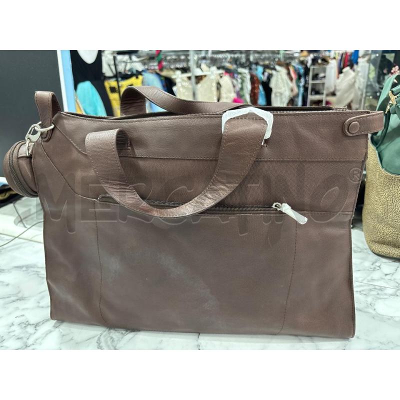 BORSA CARTELLA MARRONE PIQUADRO | Mercatino dell'Usato Benevento 3