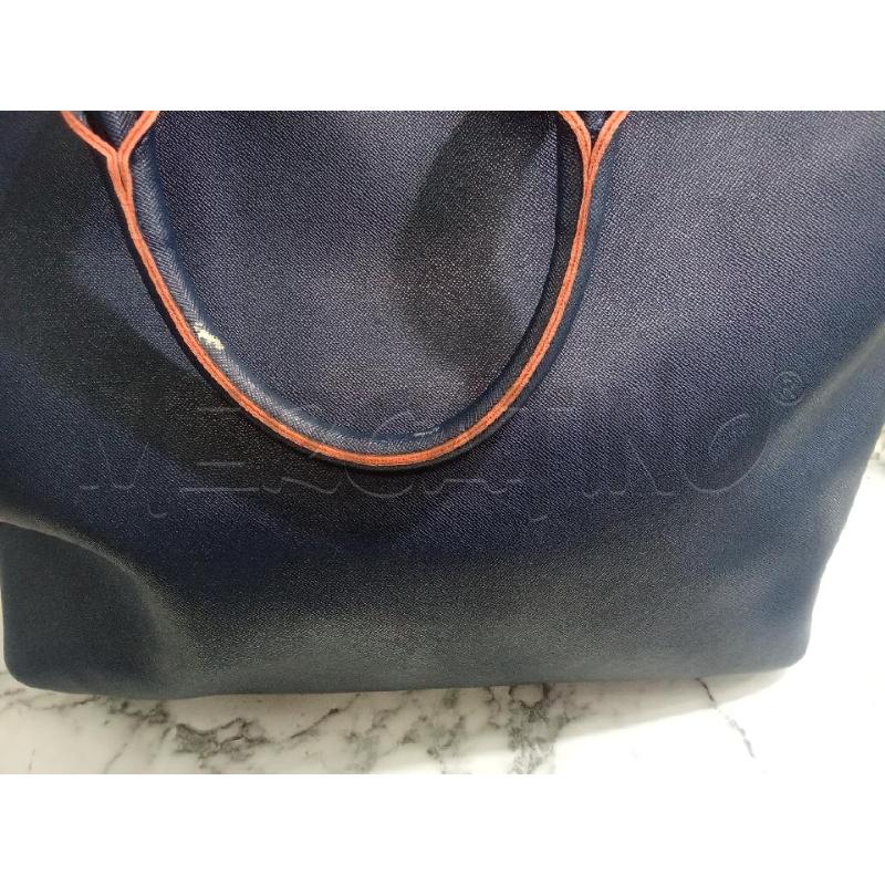 BORSA DONNA ARMANI JEANS BLU INTERNO ARANCIONE | Mercatino dell'Usato Benevento 4