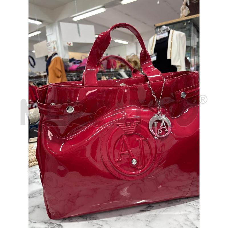 BORSA DONNA ARMANI JEANS FUCSIA LUCIDO | Mercatino dell'Usato Benevento 1
