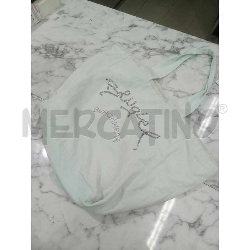 BORSA DONNA BEACHWEAR AZZURRA INTERNO SPUGNA BLUGIRL BLUMARINE | Mercatino dell'Usato Benevento 1