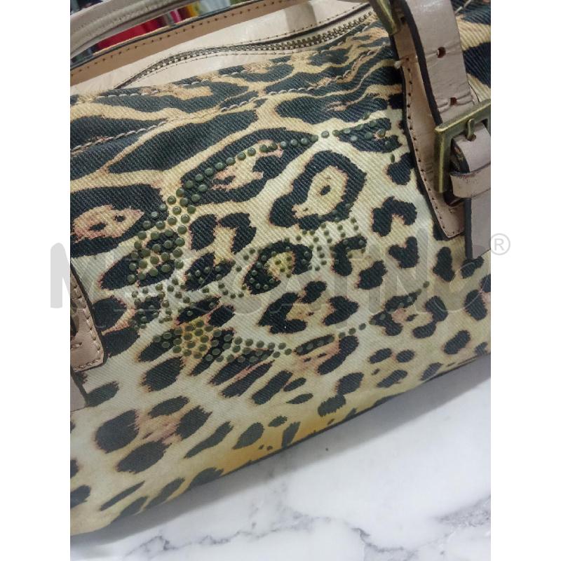 BORSA DONNA BEIGE ANIMALIER JUST CAVALLI | Mercatino dell'Usato Benevento 2