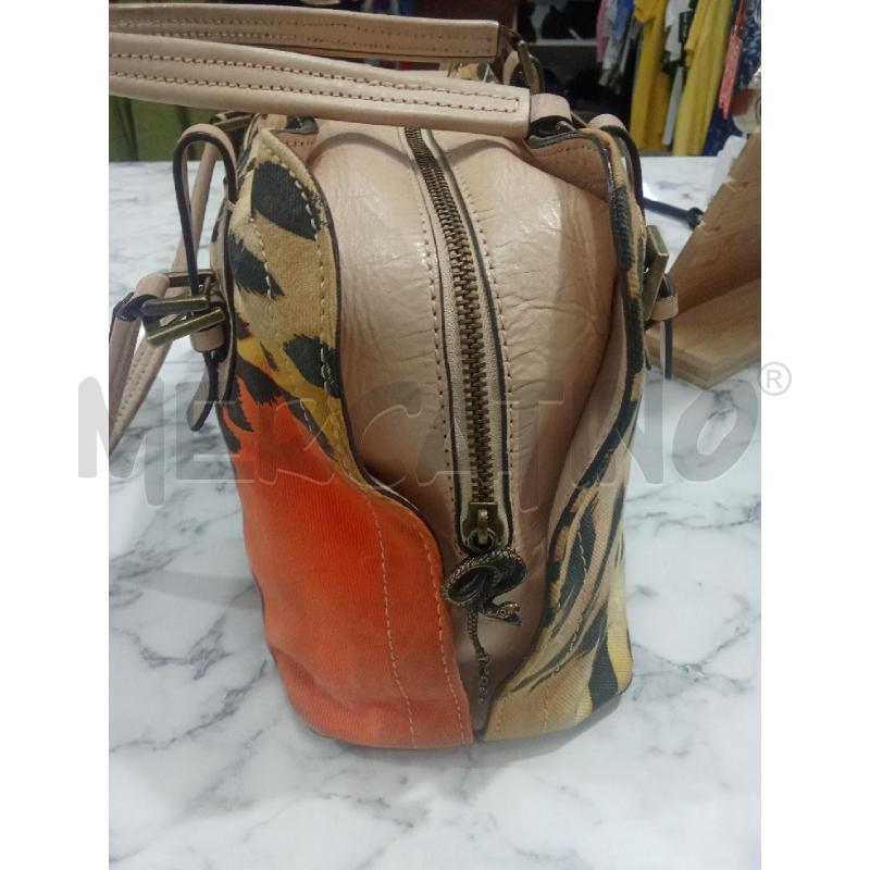 BORSA DONNA BEIGE ANIMALIER JUST CAVALLI | Mercatino dell'Usato Benevento 3