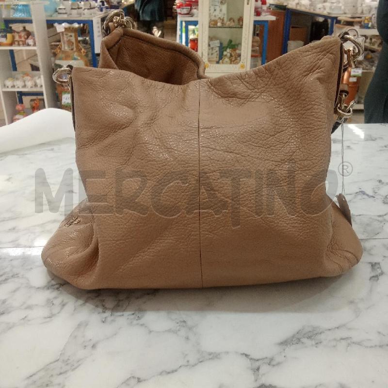 BORSA DONNA BEIGE COACH PELLE  | Mercatino dell'Usato Benevento 1