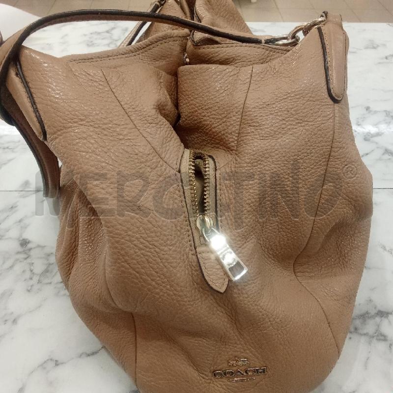 BORSA DONNA BEIGE COACH PELLE  | Mercatino dell'Usato Benevento 2
