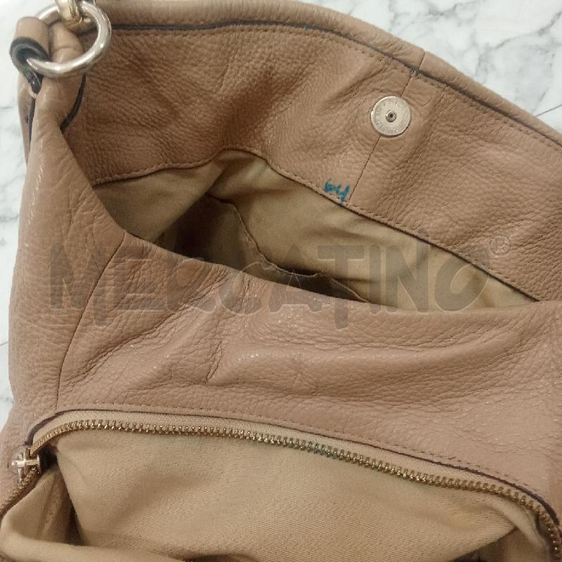 BORSA DONNA BEIGE COACH PELLE  | Mercatino dell'Usato Benevento 4