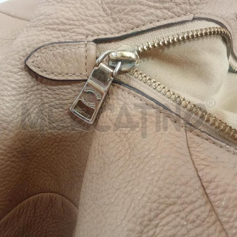BORSA DONNA BEIGE COACH PELLE  | Mercatino dell'Usato Benevento 5