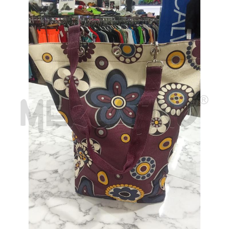 BORSA DONNA BEIGE VIOLA FANTASIA FIORI REISENTHAL | Mercatino dell'Usato Benevento 3