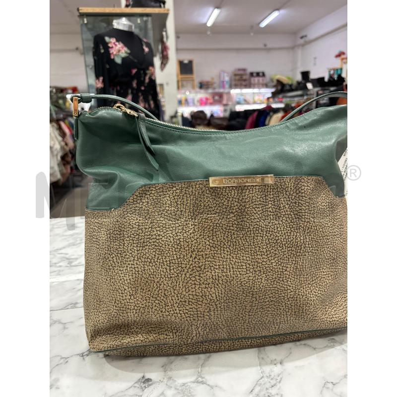BORSA DONNA BORBONESE VERDE E MARRONE  | Mercatino dell'Usato Benevento 1