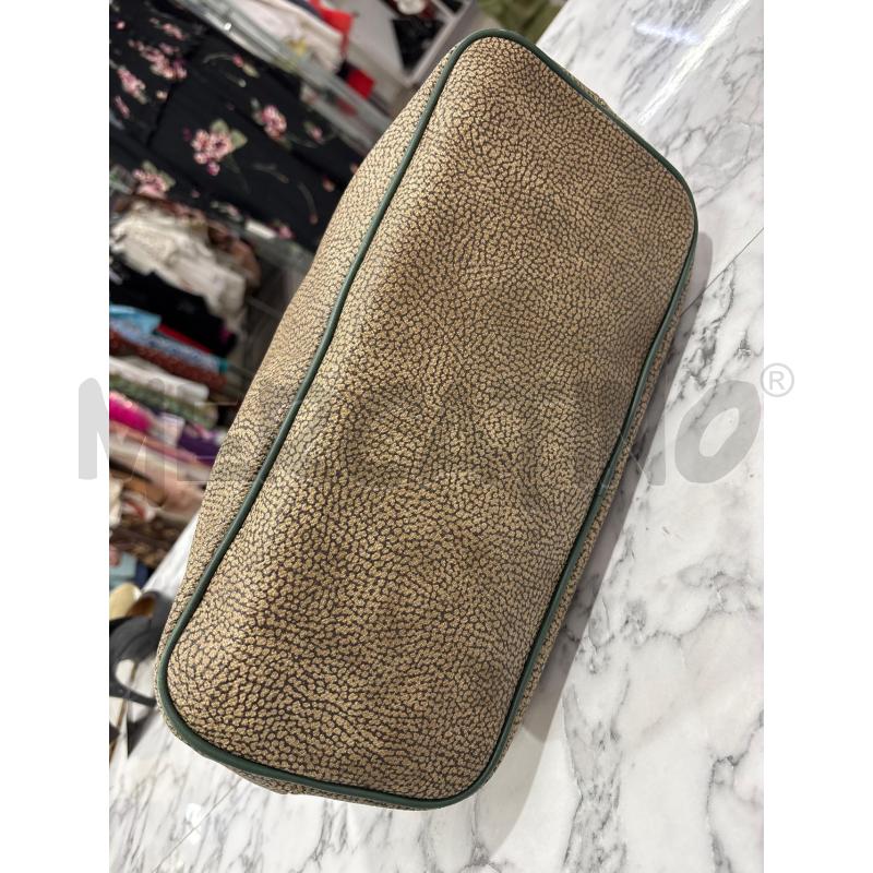 BORSA DONNA BORBONESE VERDE E MARRONE  | Mercatino dell'Usato Benevento 4