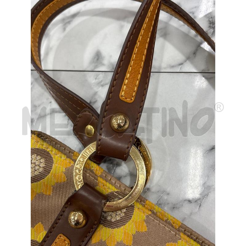 BORSA DONNA BRACCIALINI BEIGE DIS. FIORI GIALLI  | Mercatino dell'Usato Benevento 3
