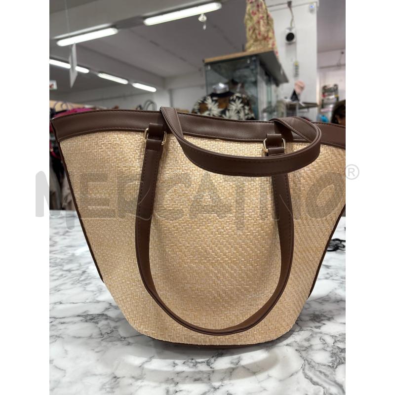 BORSA DONNA CACHAREL MARRONE IMPAGLIATA LINEA BEATY-PARFUM | Mercatino dell'Usato Benevento 3
