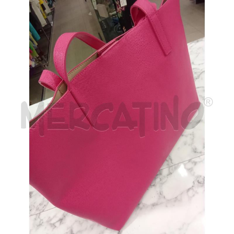 BORSA DONNA FUCSIA EMME MARELLA MANICI LUNGHI  | Mercatino dell'Usato Benevento 3