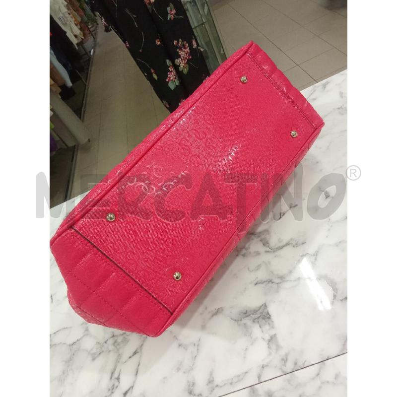 BORSA DONNA FUCSIA GUESS TRAPUNTATA  | Mercatino dell'Usato Benevento 4