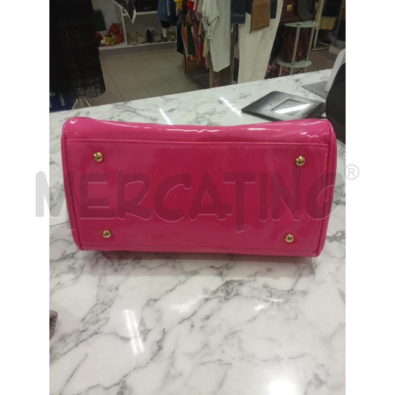 BORSA DONNA FUCSIA LUCIDA BAULETTO LIU JO | Mercatino dell'Usato Benevento 4